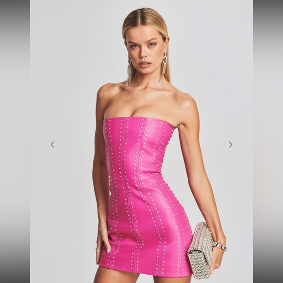 Retrofête Vesta Embellished Leather Dress - Picture 10 of 12